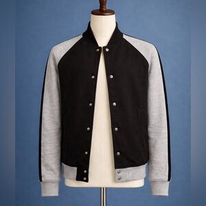 Elie Tahari Varsity knit cardigan jacket- bomber. S